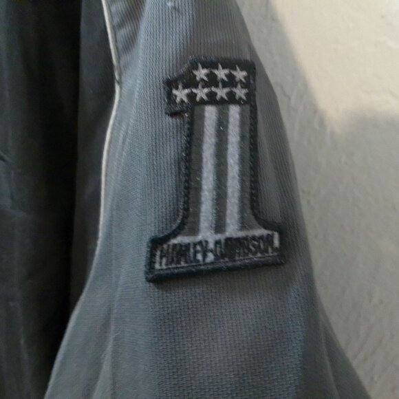 Harley-Davidson Genuine MotorClothes Men’s XL Black Gray Button Up Shirt - Picture 4 of 7